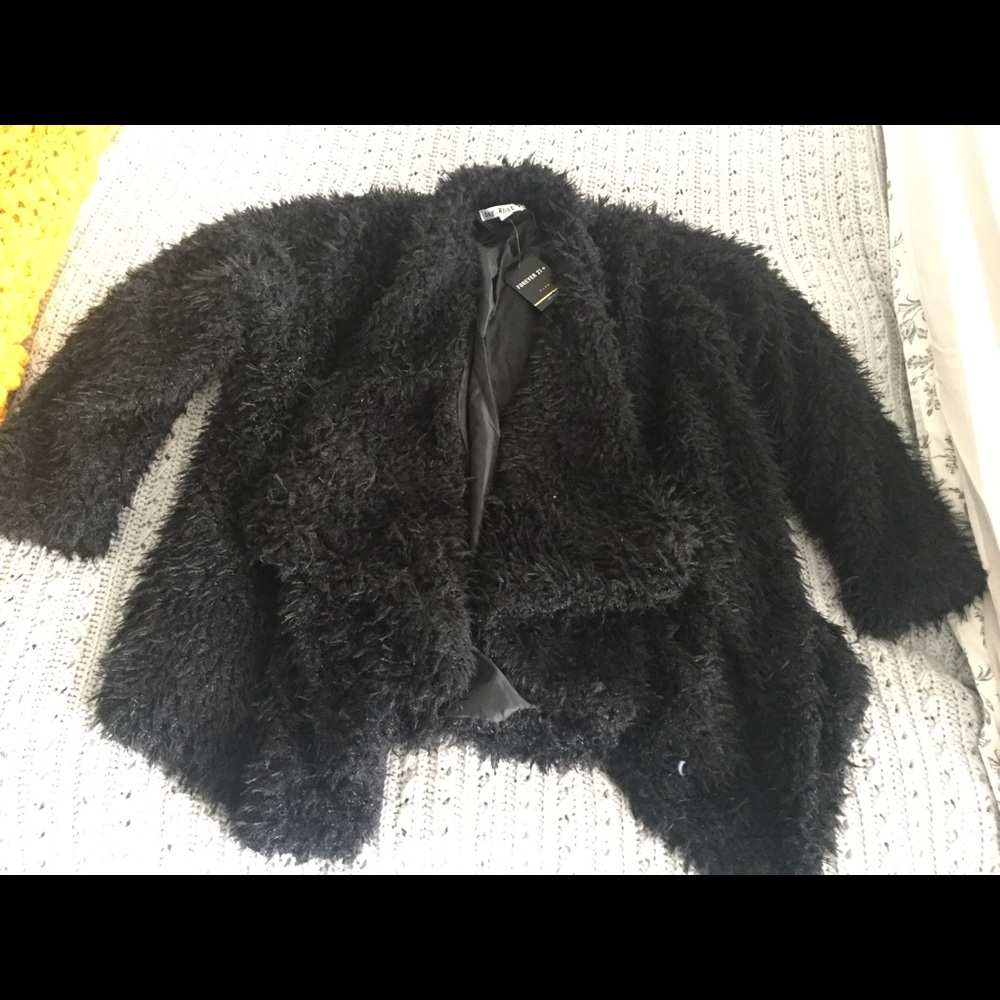 Forever21 Plus Faux Sheepskin Coat